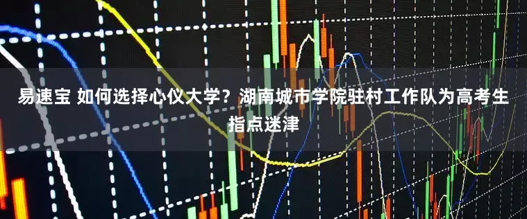 易速宝 如何选择心仪大学？湖南城市学院驻村工作队为高考生指点迷津