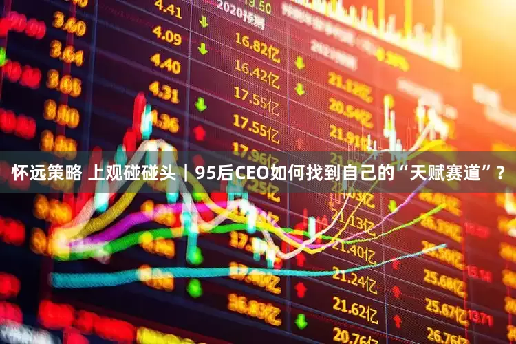 怀远策略 上观碰碰头｜95后CEO如何找到自己的“天赋赛道”？